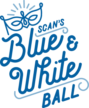 SCAN Blue and White Ball Logo
